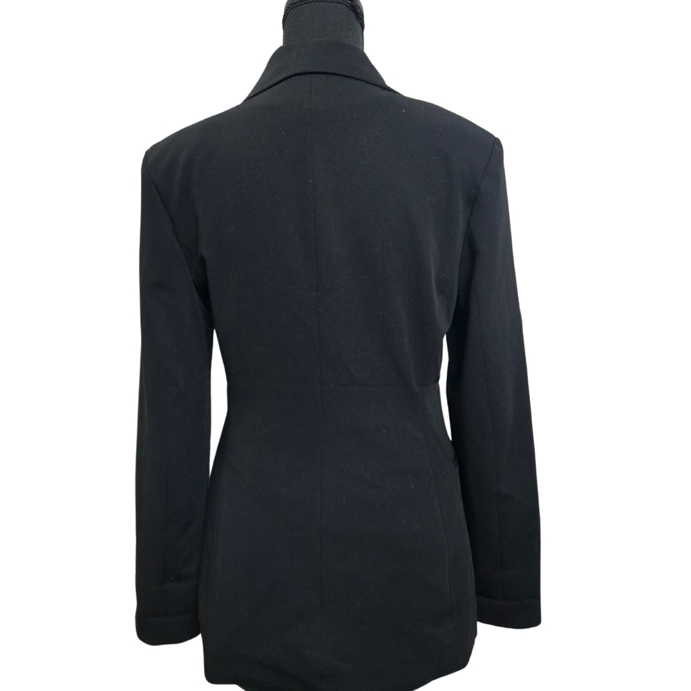 H&M Black Blazer Tailored Suit Jacket - Picture 3 of 7